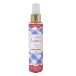 Bath & Body Works Gingham All-American Diamond Shimmer Mist - Red, Blue, Gold